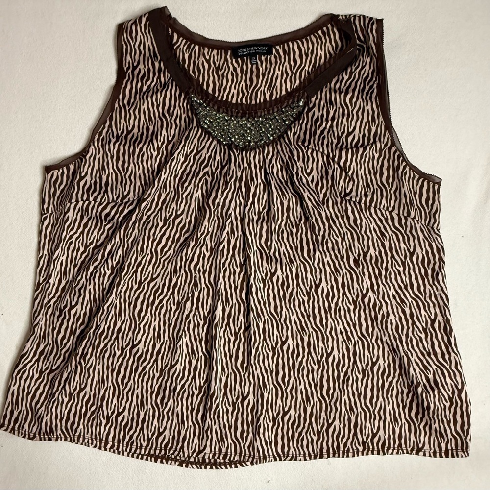 Jones New York Jewel Neck Tank Top - Picture 3 of 7